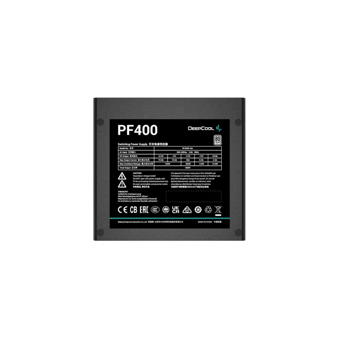 DeepCool PF400 захранване 400 W 20 + 4 pin ATX ATX Черен