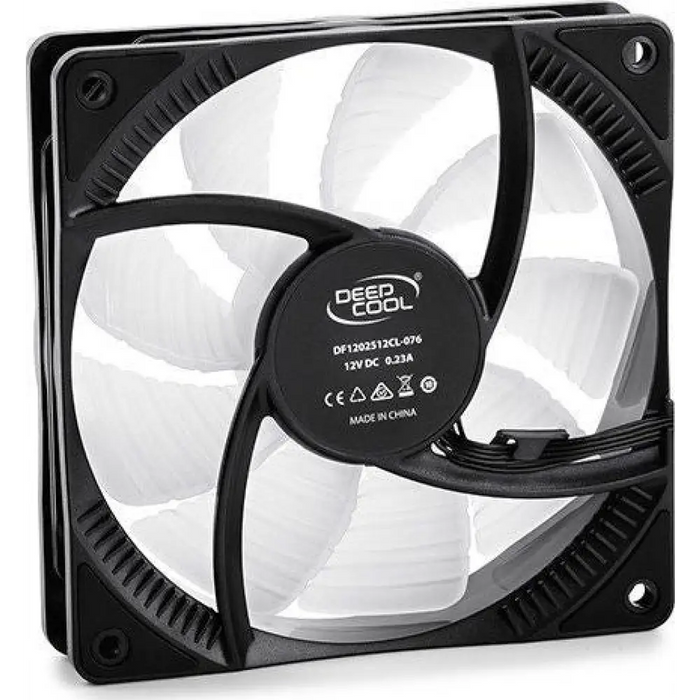 DeepCool RF120 Кутия за компютър Вентилатор 12 см Черен Бял