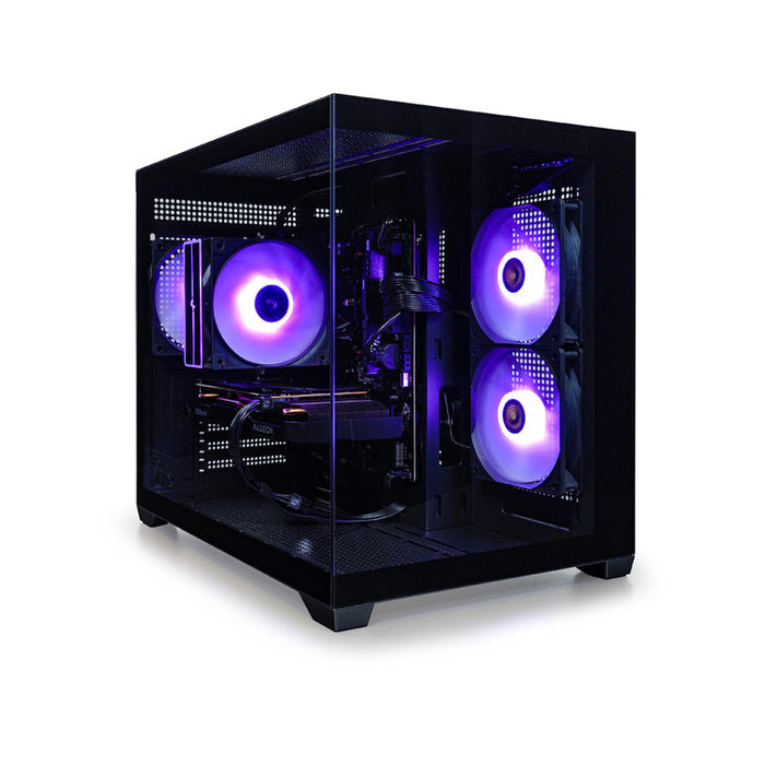Гейминг настолен компютър LEVEL UP QUARTZ EVO BLACK AMD RYZEN 5 7500F, AMD RADEON RX 7600, RAM ПАМЕТ 16 GB, 6000 MHz