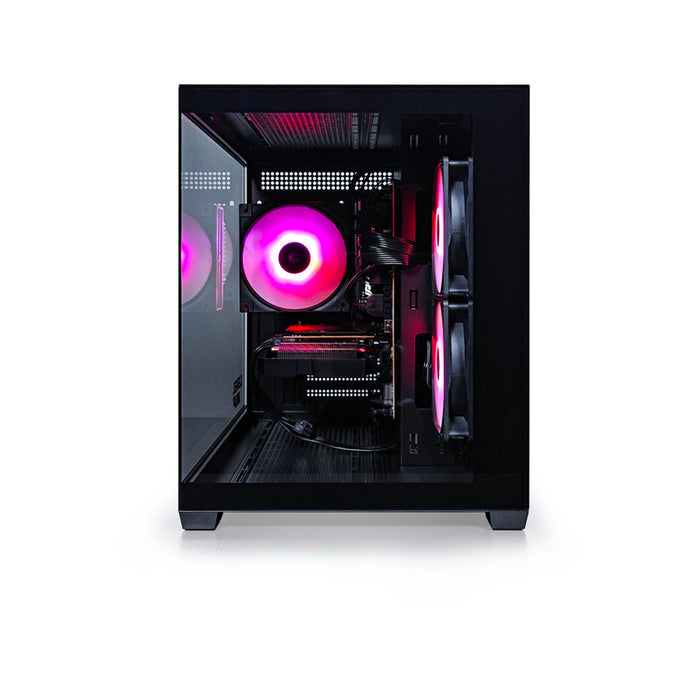 Гейминг настолен компютър LEVEL UP QUARTZ EVO BLACK AMD RYZEN 5 7500F, AMD RADEON RX 7600, RAM ПАМЕТ 16 GB, 6000 MHz