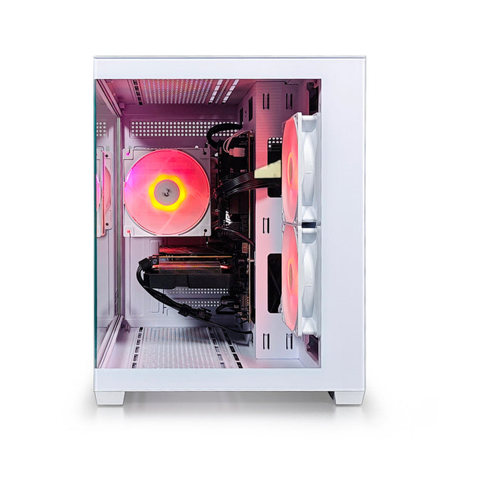 Гейминг настолен компютър LEVEL UP QUARTZ EVO WHITE AMD RYZEN 5 7500F, AMD RADEON RX 7600, RAM ПАМЕТ 16 GB, 6000 MHz