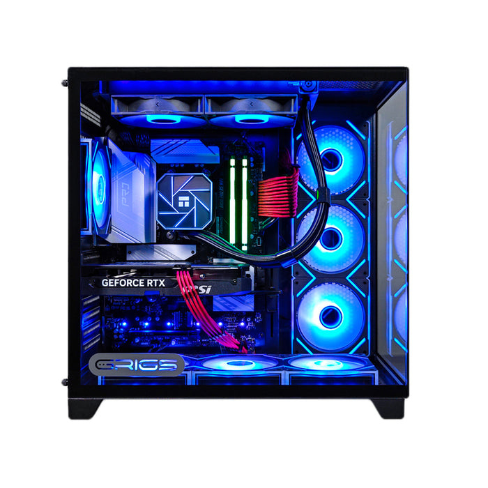 Гейминг настолен компютър GRIGS с течно охлаждане на процесора NOVA MAX AMD RYZEN 7 7700, GEFORCE RTX 5060 TI 16G VENTUS, RAM ПАМЕТ 16+16 GB, 6000 MHz