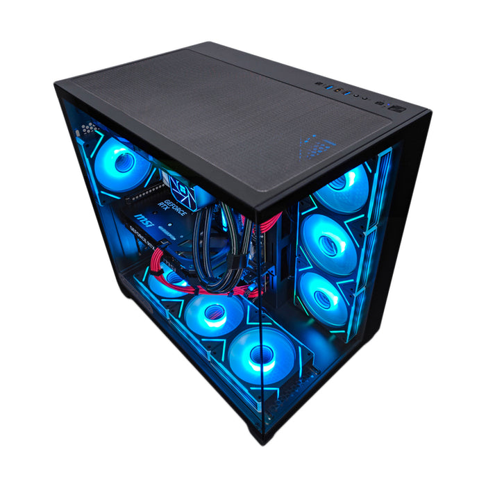 Гейминг настолен компютър GRIGS с течно охлаждане на процесора NOVA MAX AMD RYZEN 7 7700, GEFORCE RTX 5060 TI 16G VENTUS, RAM ПАМЕТ 16+16 GB, 6000 MHz