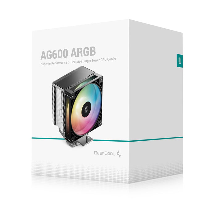 DeepCool AG600 ARGB охладител за процесор 12 см черен 1 бр.