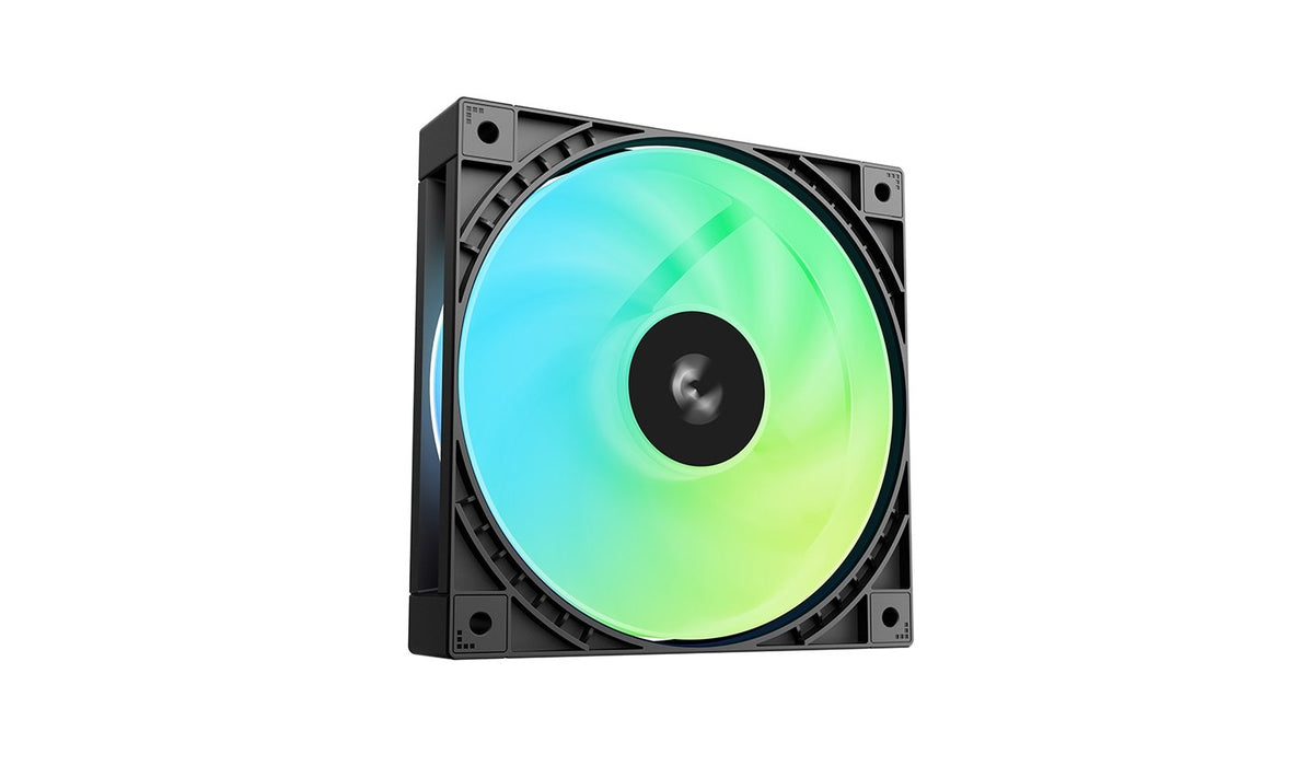 Течен охладител за процесор DeepCool LT360 VISION ARGB, черен
