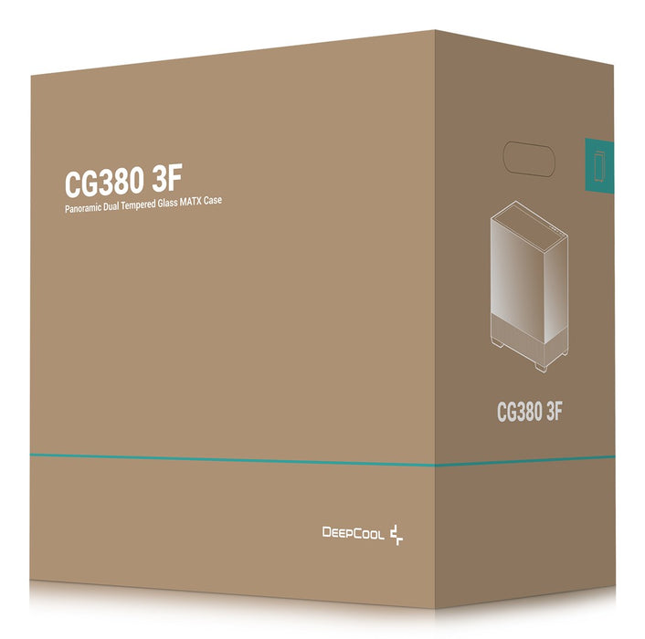 DeepCool CG380 3F Midi Tower Черен
