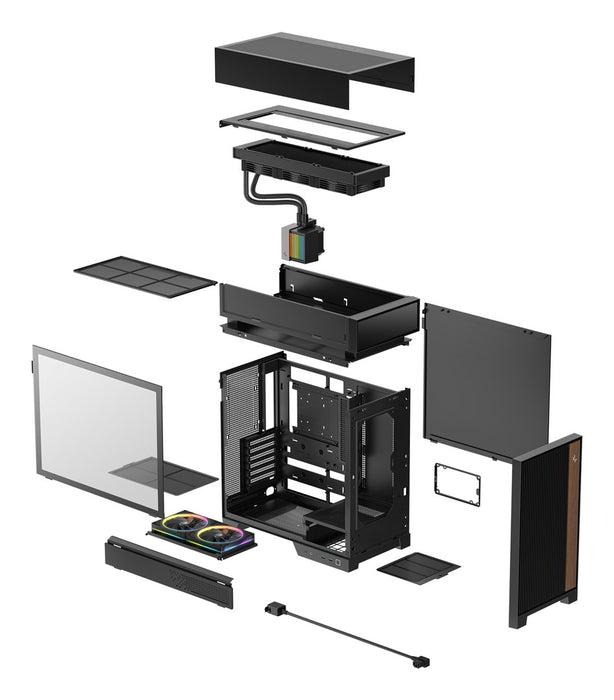 DeepCool CL6600 Midi Tower Черен