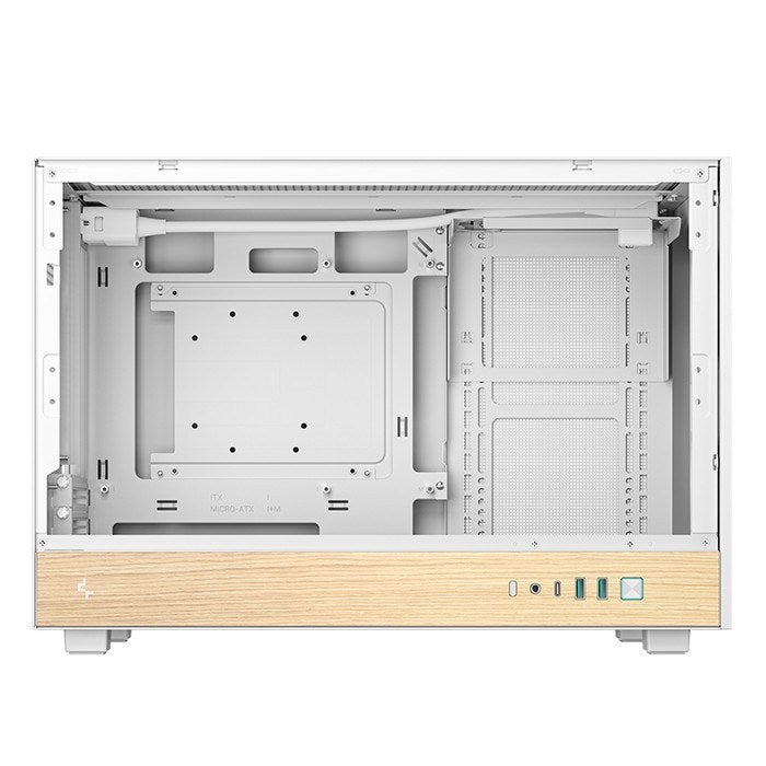 Кутия DeepCool CH260 WOOD, бяла