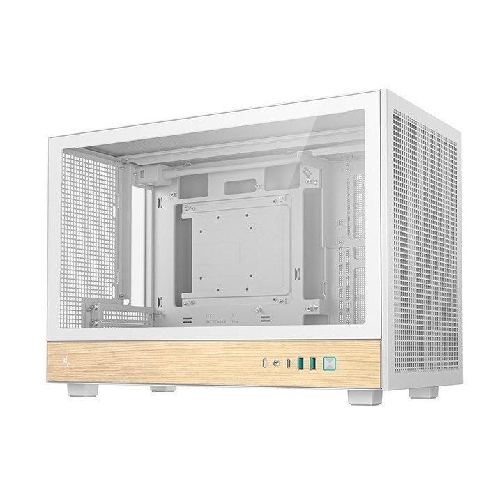 Кутия DeepCool CH260 WOOD, бяла