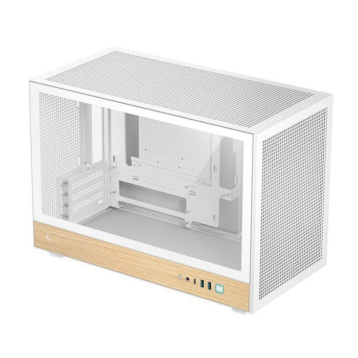 Кутия DeepCool CH260 WOOD, бяла