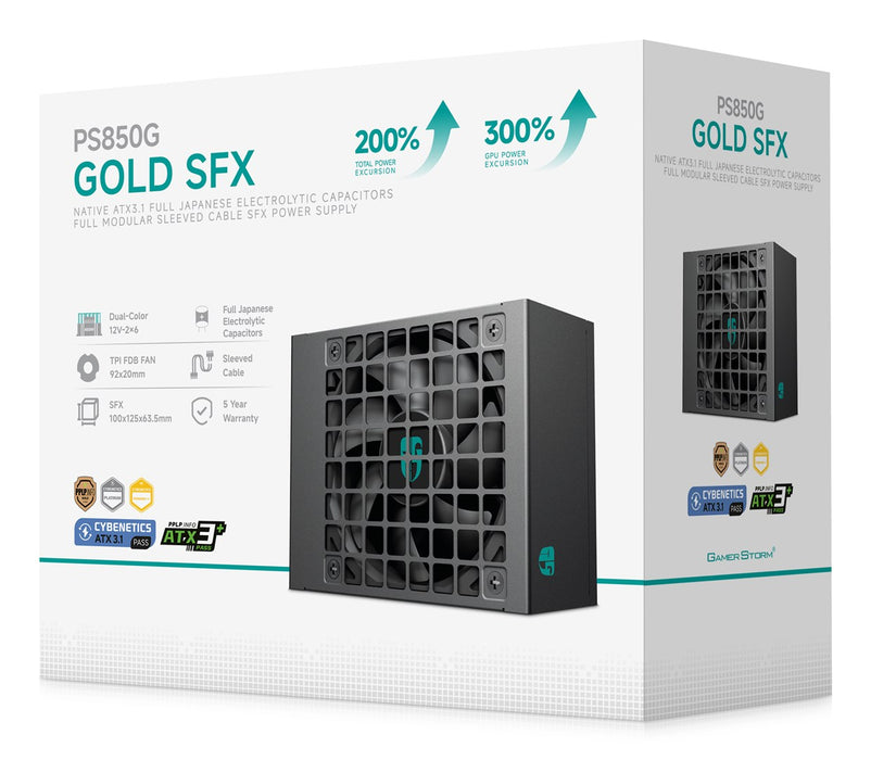 Захранващ блок DeepCool PS850G 850 W 20+4 pin ATX SFX Черен