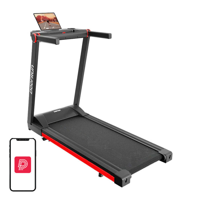 Сгъваема електрическа бягаща пътека DeerRun A1 Pro (черна и червена)