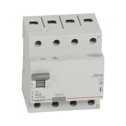 ДЕФЕКТНОТОКОВА ЗАЩИТА RX-3 4Р 40А 30mA 6kA LEGRAND