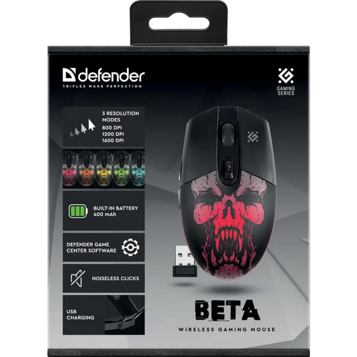 Defender Beta GM-707L мишка Gaming Дясна RF безжична