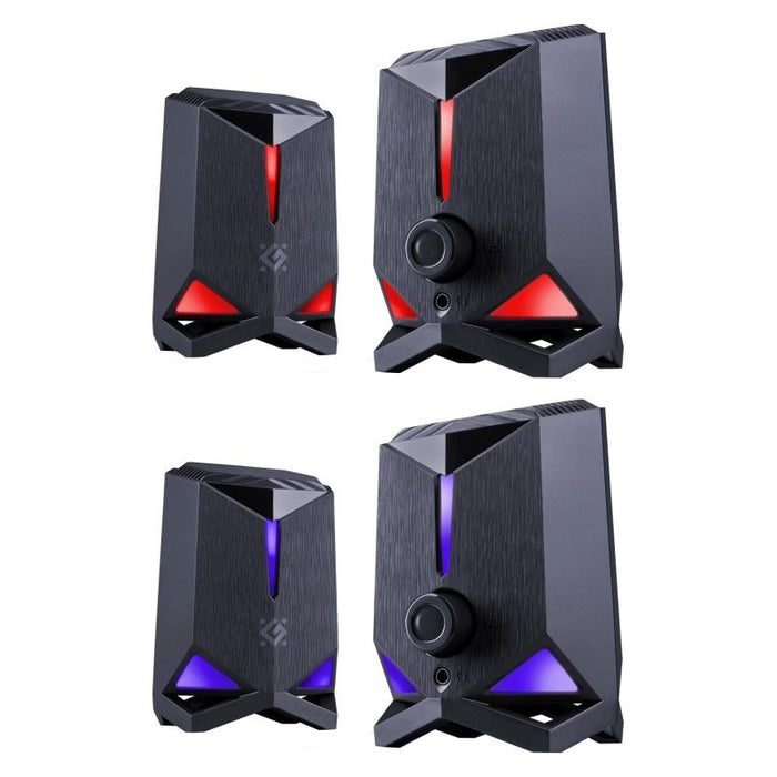 Компютърни високоговорители ROCKET 2.0 6W LED USB ЧЕРНИ