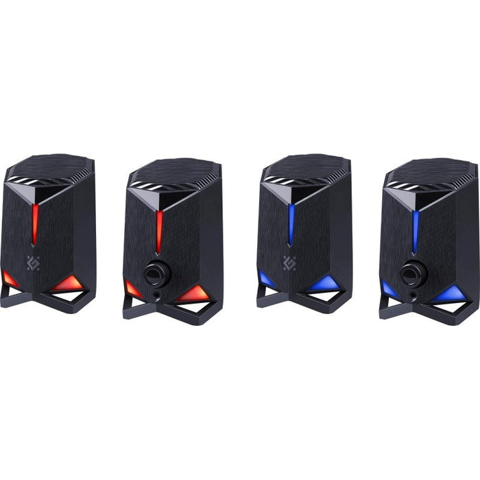 Компютърни високоговорители ROCKET 2.0 6W LED USB ЧЕРНИ