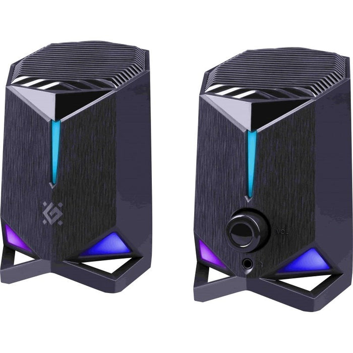Компютърни високоговорители ROCKET 2.0 6W LED USB ЧЕРНИ