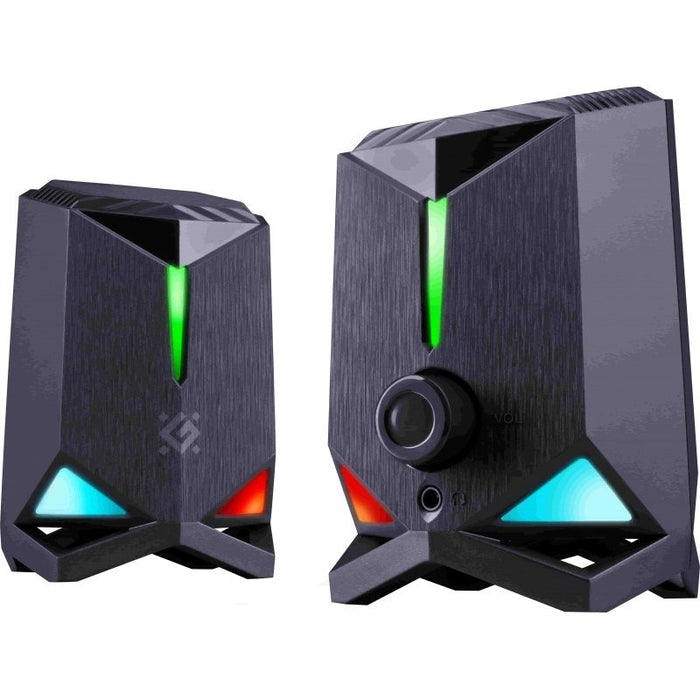 Компютърни високоговорители ROCKET 2.0 6W LED USB ЧЕРНИ