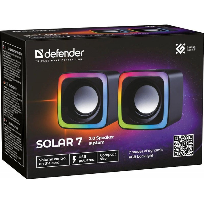 DEFENDER SOLAR 7 2.0 6W LED USB ТОНКОЛОНИЦИ 65117