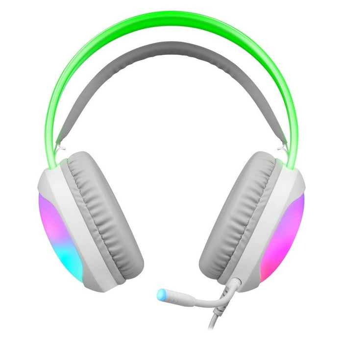 СЛУШАЛКИ DEFENDER ECLIPSE RGB WHITE
