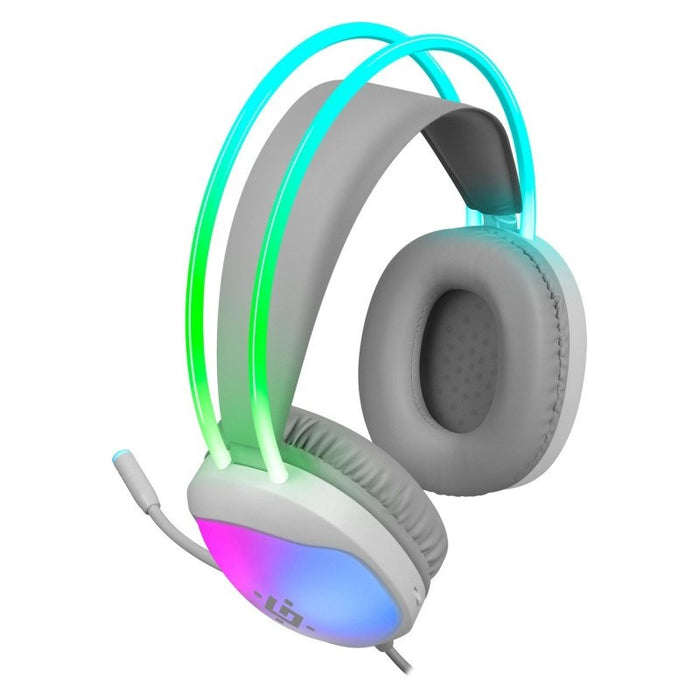 СЛУШАЛКИ DEFENDER ECLIPSE RGB WHITE