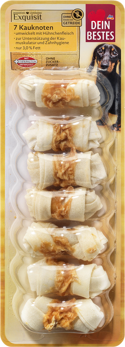 Дъвчащи лакомства за кучета Exquisit, 7 броя, 84 g