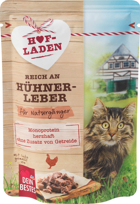Котешка храна Hofladen Пилешки дроб, 85 g
