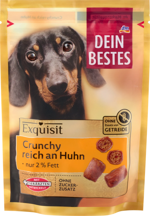 Кучешки лакомства с пилешко Exquisit Crunchy, 80 g