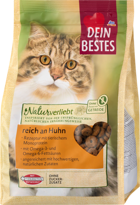 Суха храна за котки с пилешко месо, 500 g