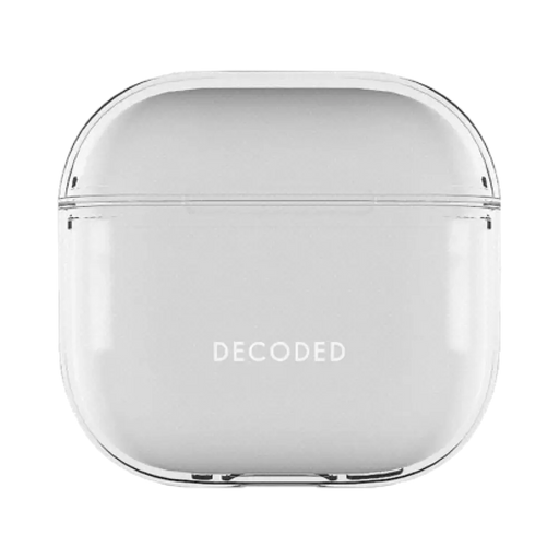 Декодиран силиконов калъф за AirPods 4 - прозрачен