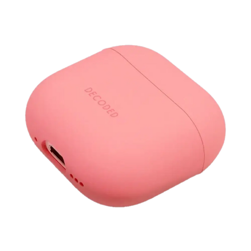 Декодиран силиконов калъф за AirPods 4 - розов