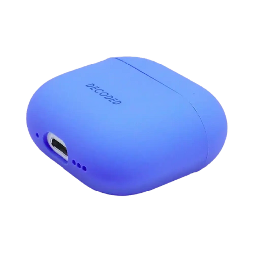 Декодиран силиконов калъф за AirPods 4 - син