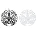 Декорация за стена DKD Home Decor 100 x 1 x 100 cm Черен