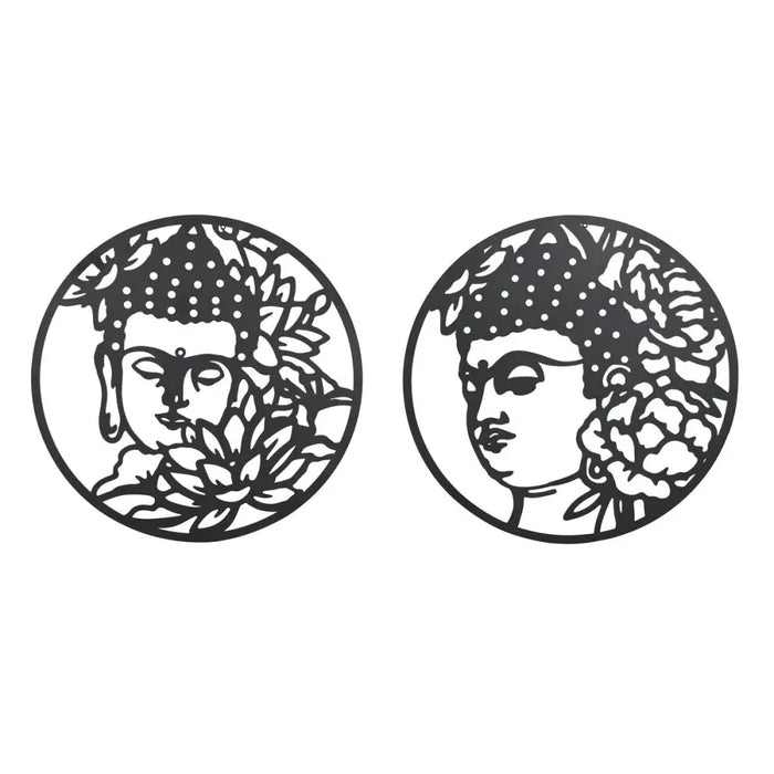 Декорация за стена DKD Home Decor 100 x 1 x 100 cm Черен