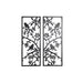 Декорация за стена DKD Home Decor (2 Части) Метал Птици