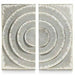 Декорация за стена DKD Home Decor 2 Части Сребрист Сив