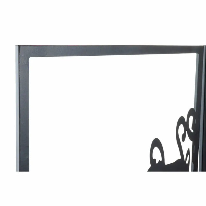Декорация за стена DKD Home Decor 3 Части Черен Дърво Метал