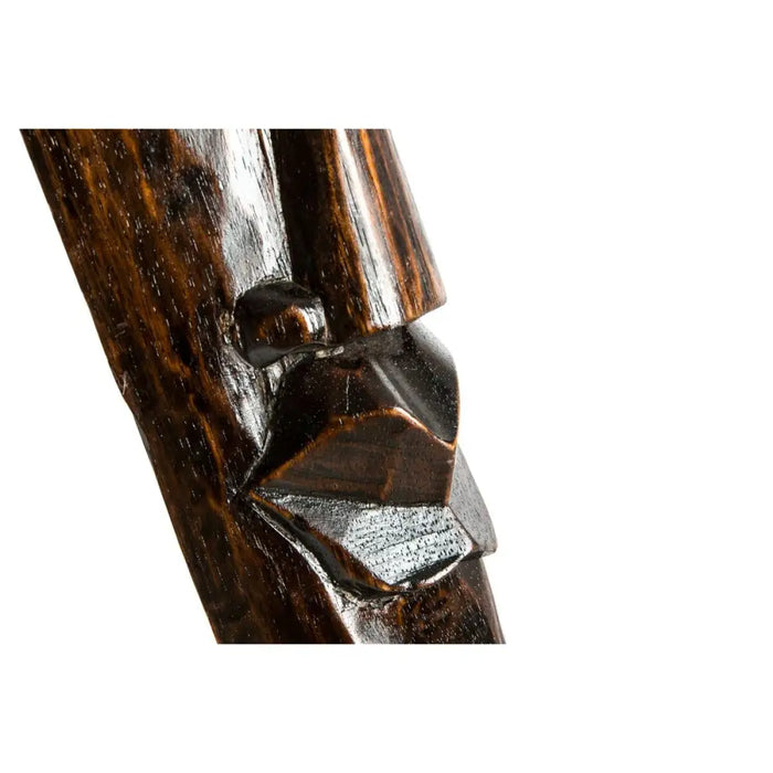 Декорация за стена DKD Home Decor Бежов Дървен Тъмно сив