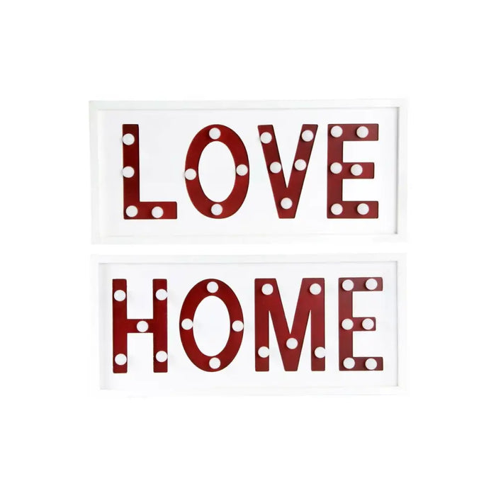 Декорация за стена DKD Home Decor Бял Червен Град 48 x 4 x