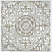 Декорация за стена DKD Home Decor Бял Mandala Дървен MDF