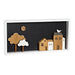 Декорация за стена DKD Home Decor Бял Кафяв Къщи Град 40 x