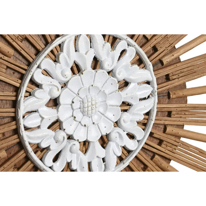 Декорация за стена DKD Home Decor Бял Кафяв Естествен Град