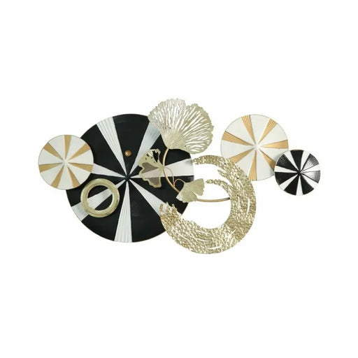 Декорация за стена DKD Home Decor Черен Златен Метал