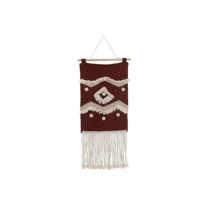 Декорация за стена DKD Home Decor Червен Естествен Boho 45