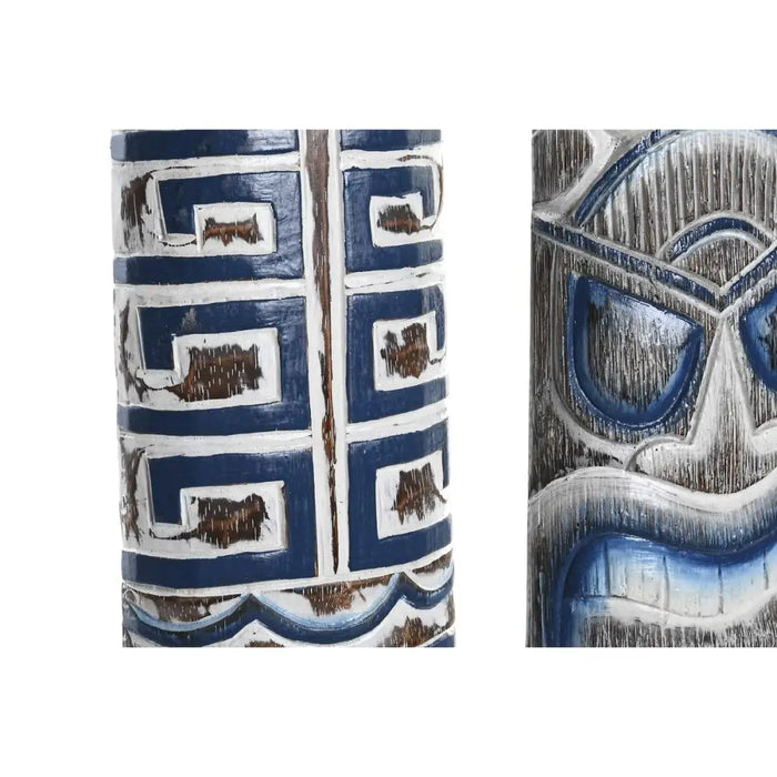 Декорация за стена DKD Home Decor Червен Син Бял Гребане