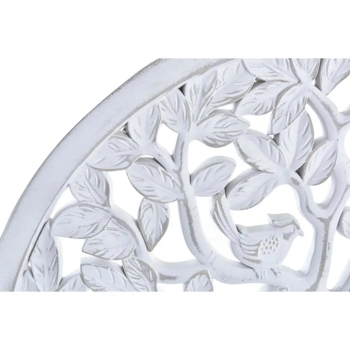 Декорация за стена DKD Home Decor Дърво MDF Бял (80 x 2 x