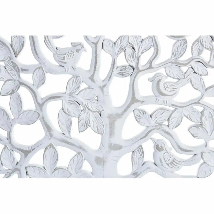Декорация за стена DKD Home Decor Дърво MDF Бял (80 x 2 x
