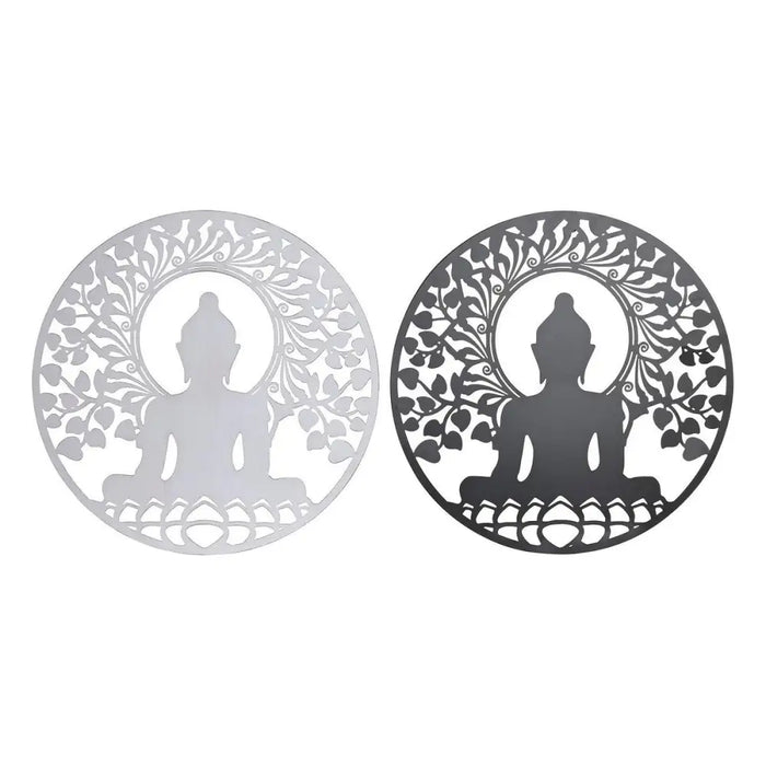 Декорация за стена DKD Home Decor Метал Буда (2 броя) (60 x