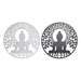 Декорация за стена DKD Home Decor Метал Буда (2 броя) (60 x
