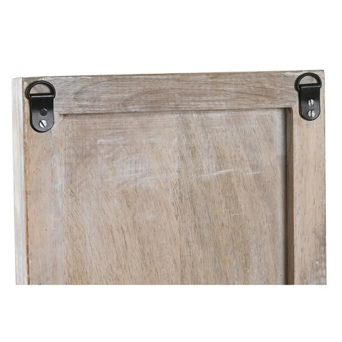 Декорация за стена DKD Home Decor Огледало Дърво Бял Дървен